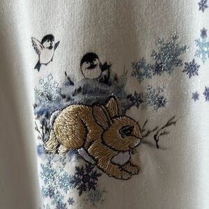 Vintage 90s Cute Baby Animal Crewneck Sweatshirt XL